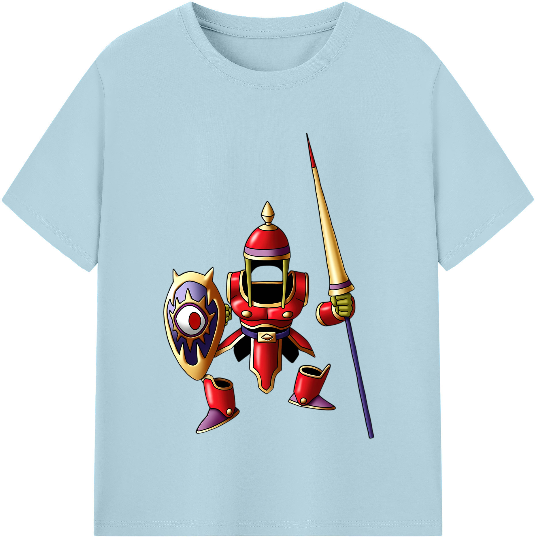 （画像用） ドラゴンクエスト Doragon Kuesuto Dragon Quest 綿100％半袖Tシャツ（フロントプリント）